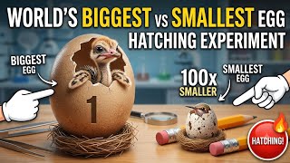 World's Biggest vs Smallest Egg – Ultimate Hatching Experiment! 🥚🔥