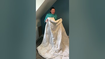 How to fold a duvet for storage.