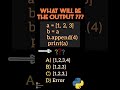 #3 guess python code output??? python list tricky coding question interview like #python #trpgyan