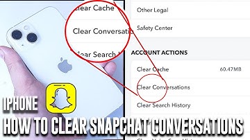iPhone - How to clear conversations in Snapchat | Delete Snapchat conversations