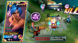 Karina Insane One Shot Build | 29 Kills + 2x Maniac - MLBB