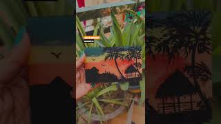 Easy And Beautiful Sunset Glass Painting