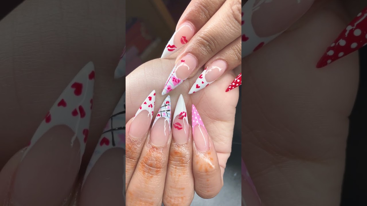 Valentines nails 💅🏾 