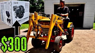 Case 646 Engine Swap 13HP Predator Engine from Harbor Freight (On sale)