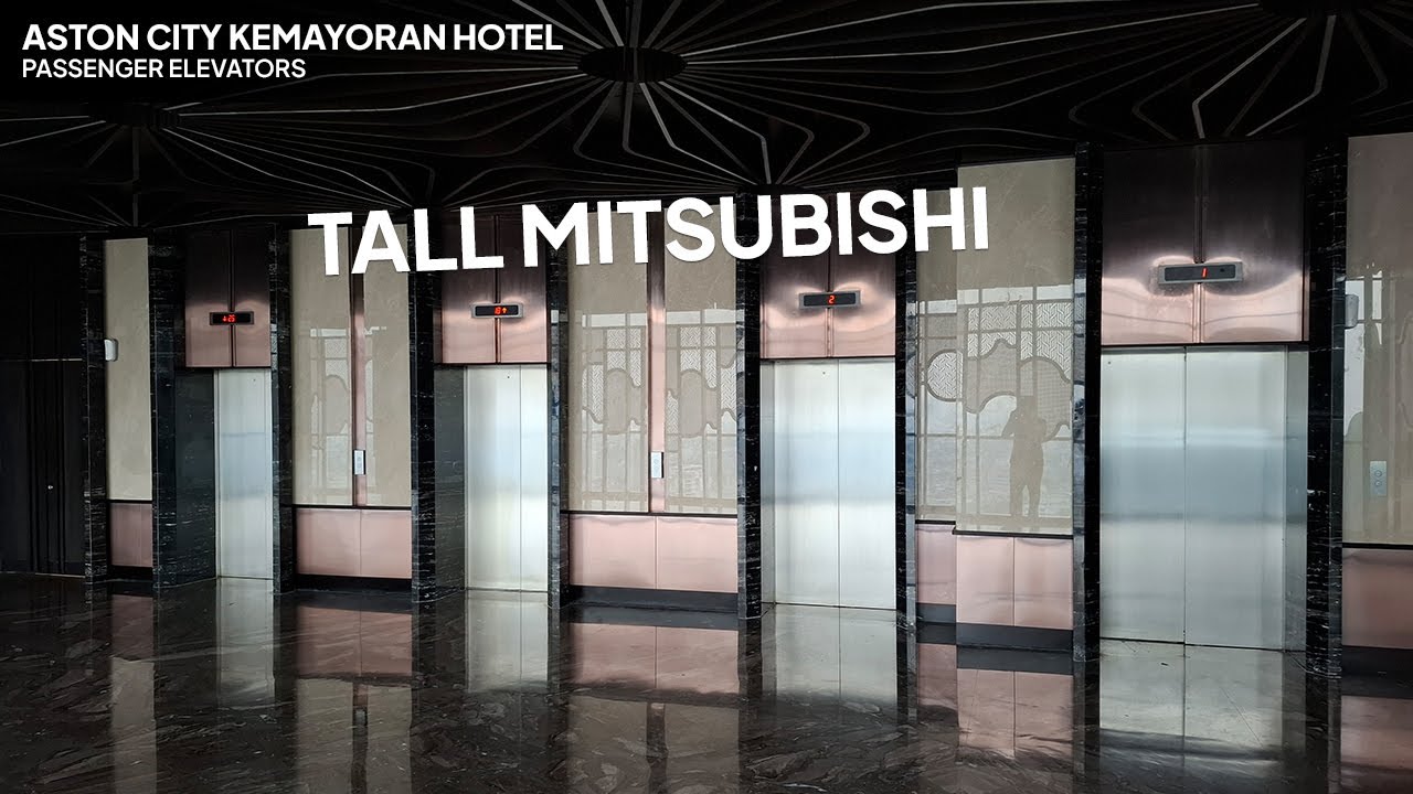 Tall Mitsubishi Elevators - Aston Kemayoran City Hotel, Jakarta