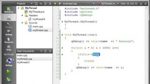 C++ Qt 30   QThread part 3 the QMutex