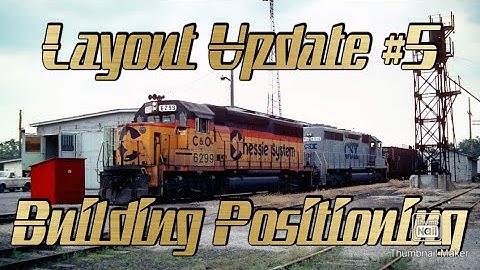 Layout Update #5 N Scale Building positions
