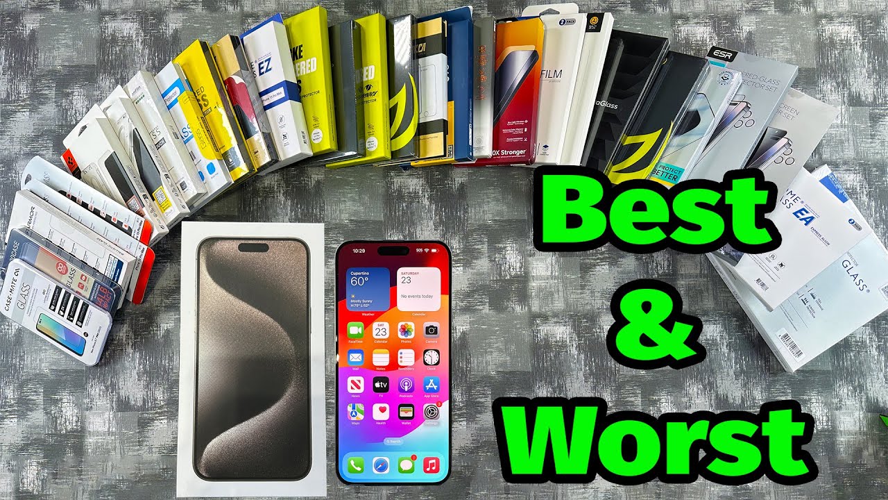 iPhone 15 Pro Max The Best Screen Protector Install !!! + Apple Clear Case, JETech