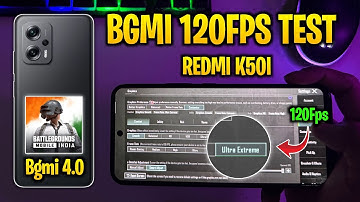 Redmi k50i 120Fps Bgmi Test | best Gaming Rom For Redmi k50i 120Fps | 120Fps Test