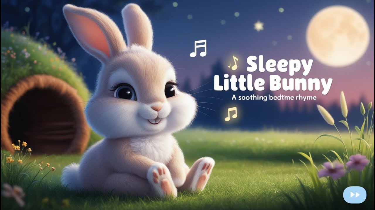 Sleepy Little Bunny | Soothing Bedtime Nursery Rhyme for Babies 