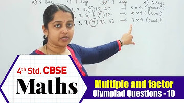 4th standard Maths olympiad | Multiple and factor - Olympiad Questions - 10 | NCERT, CBSE | Olympiad
