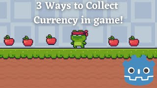 Different ways to Collect Coins/Apples! || less than 5 lines of code! - Godot Engine Tutorial 2D