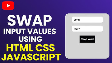 How to Swap Input Field Values with One Click | JavaScript Form Trick.