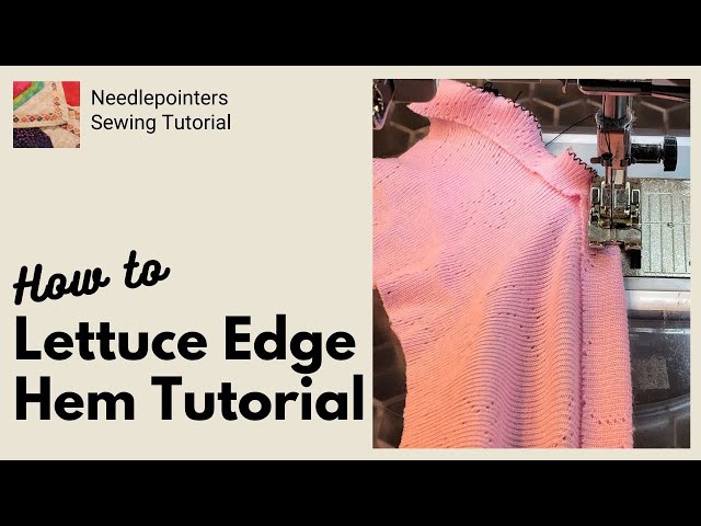 How to Sew A Lettuce Hem on a Sewing Machine (Lettuce Edging) 