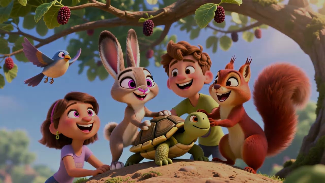 أحتفال أصدقاء الغابة بقوس قزح 