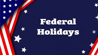 Federal Holidays in the United States