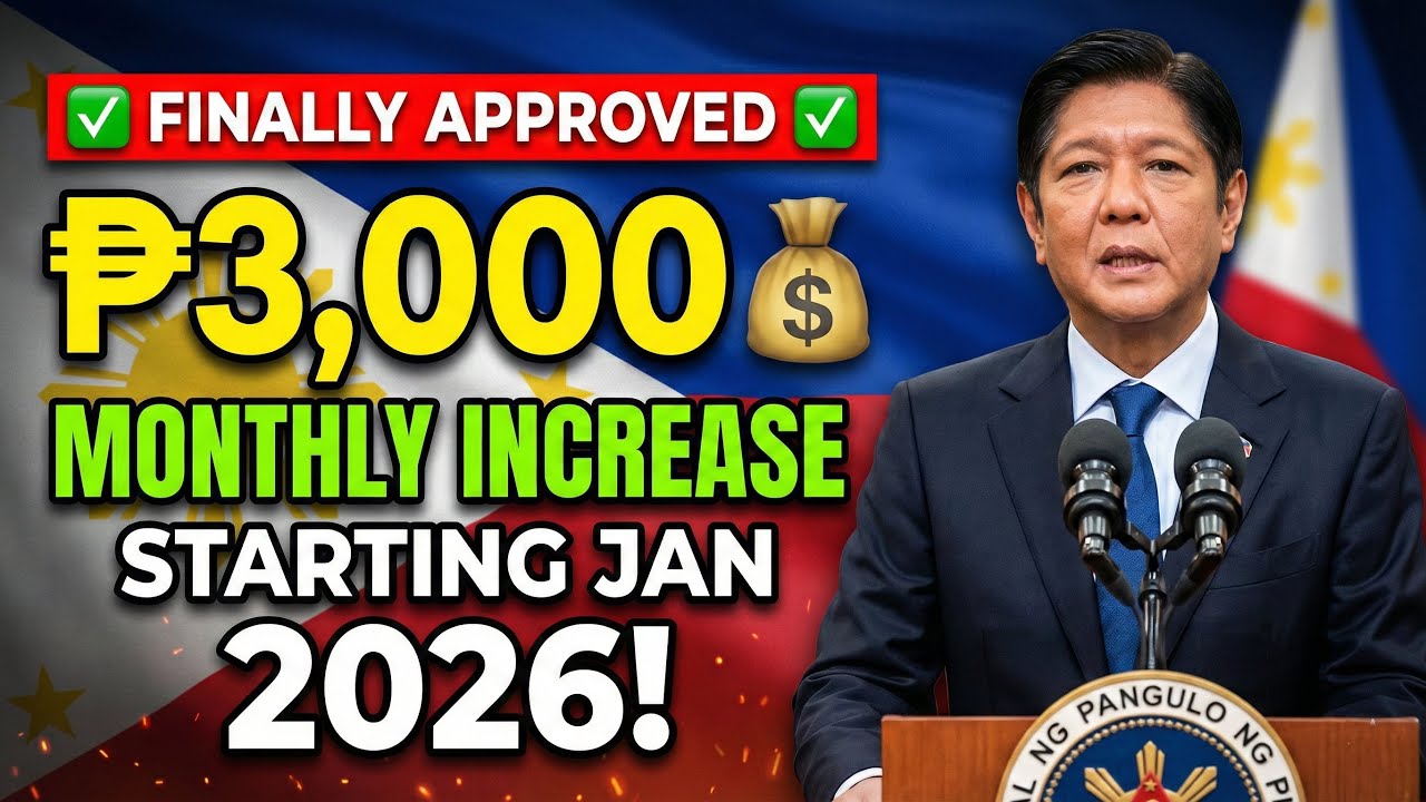 ₱3,000 Increase sa SSS Pensioners simula January 2026 — Official Update