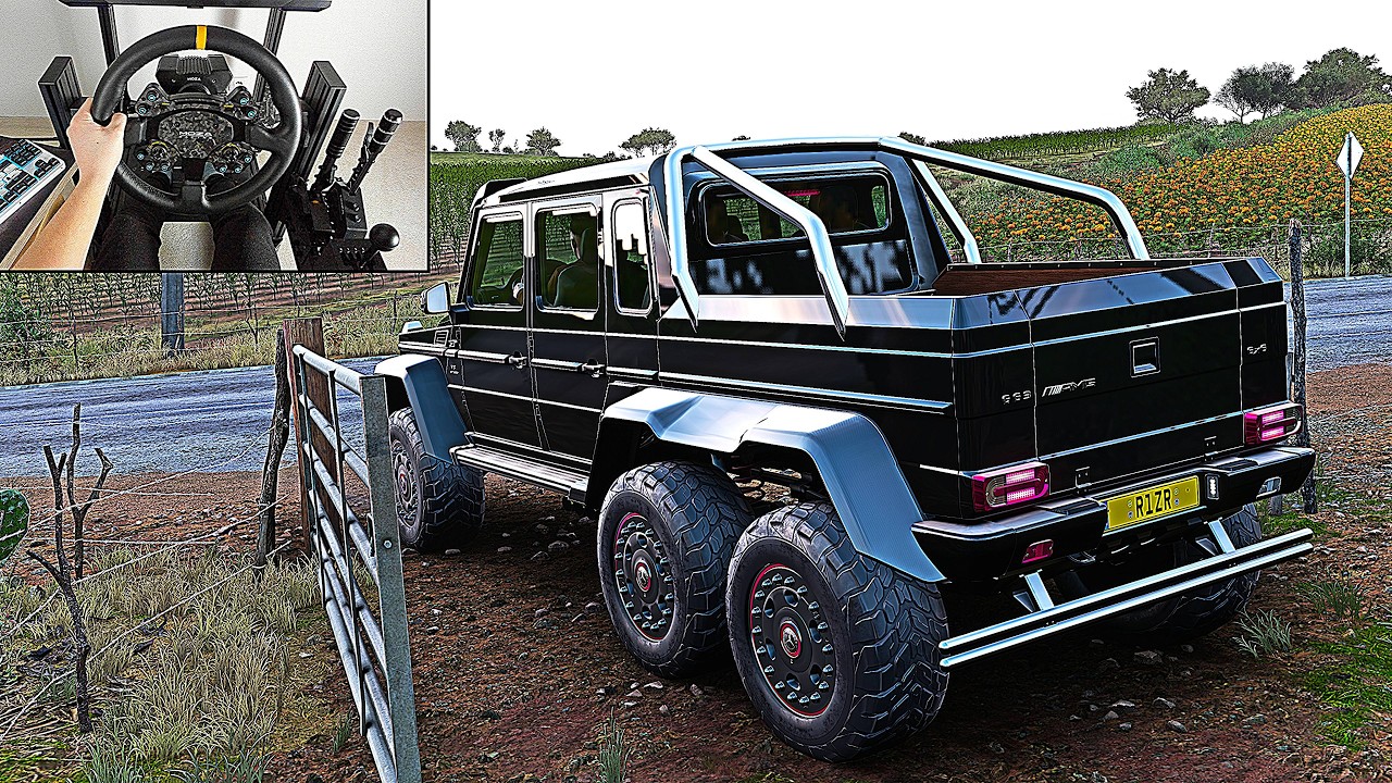 Mercedes G63 AMG - Forza Horizon 5 | Steering Wheel Gameplay