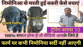 Goatfarming Training Class 10| pneumonia se Bakri ko kaise bachayen |Vimal umrao