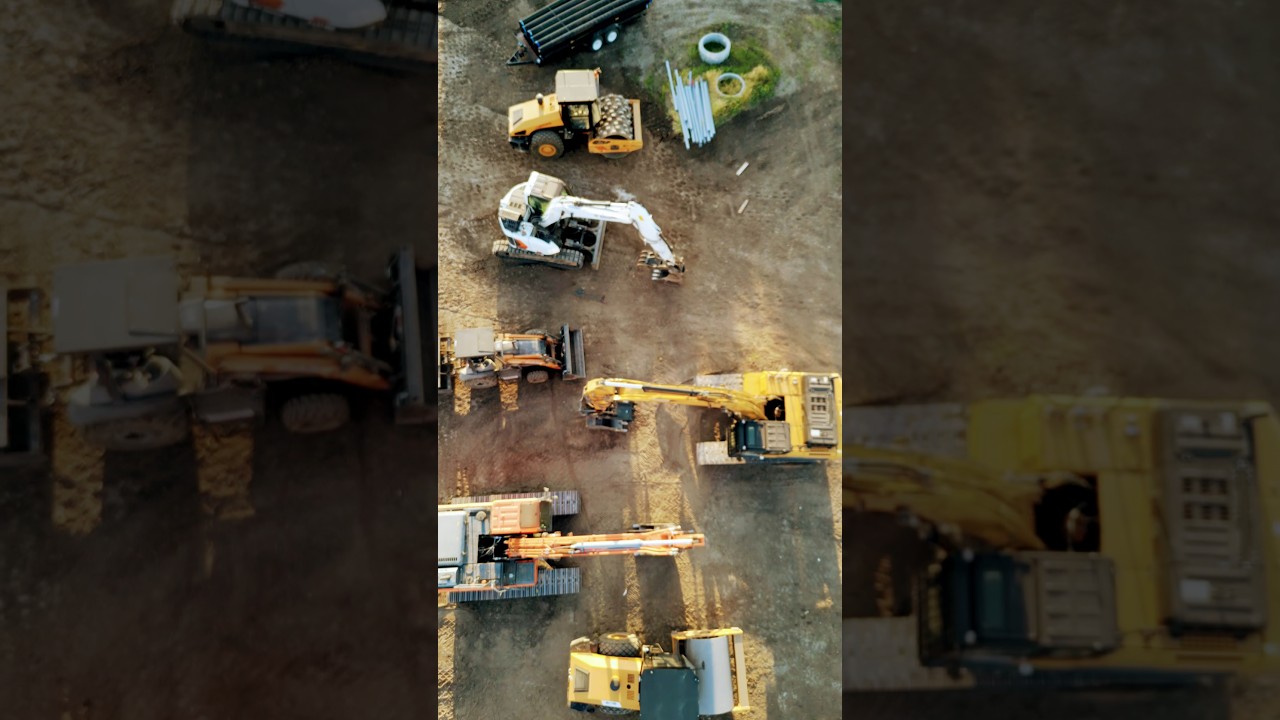 Drone view construction site 🏗️ 🦺 🚧  