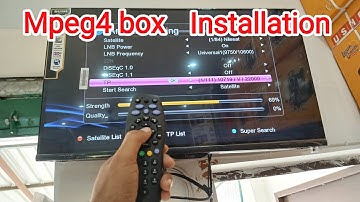 Mpeg4 set top box installation | Mpeg4 box installation 