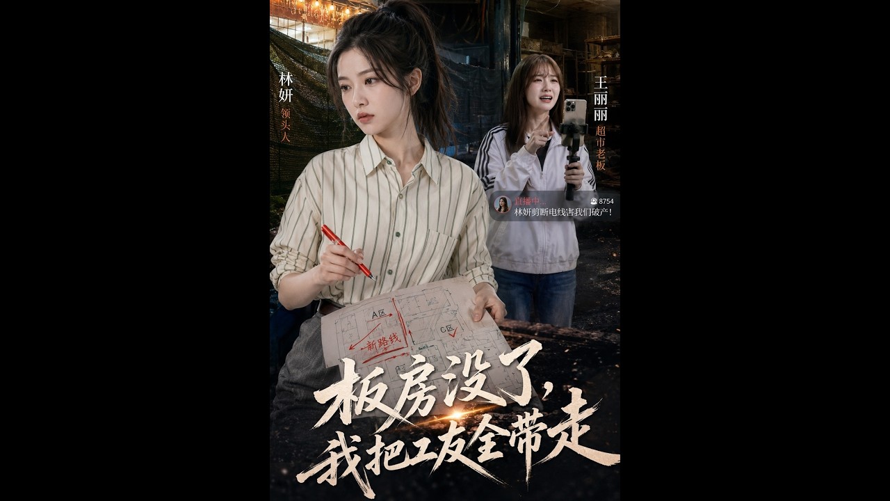 【一口气看完】《板房没了，我把工友全带走》#短剧 #AI短剧 #逆袭 #drama #爽剧 #鲨鱼先生