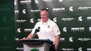 Michigan State football coach Pat Fitzgerald on 30-20 win over Toledo