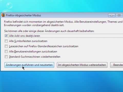 Firefox - Abgesicherter Modus