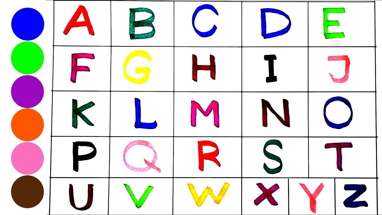 Let's Learning Alphabet A to Z for Kids || ABC Writing step by step ...