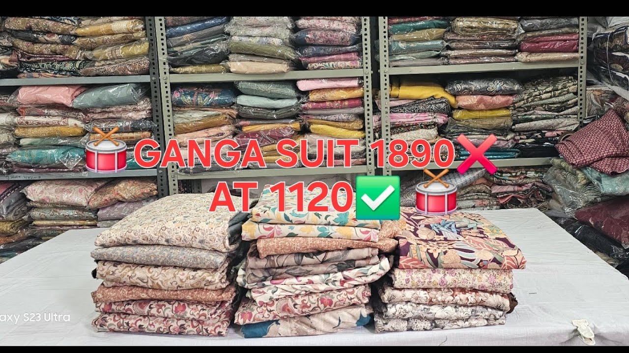 🌟GANGA 2 PIECE AT @1120 ONLY 🎊BEAUTIFUL SUIT 😍 BIGGEST SALE 💗MUST WATCH 🔥GOYAT CLOTH HOUSE |WOW SUIT