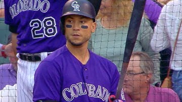 LAD@COL: CarGo drives in four in three-hit game
