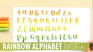 Rainbow Alphabet Tutorial