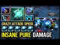 INSANE PURE DAMAGE MID Guide Outworld Destroyer With Crazy Attack Speed Build | 7.40c DotA 2