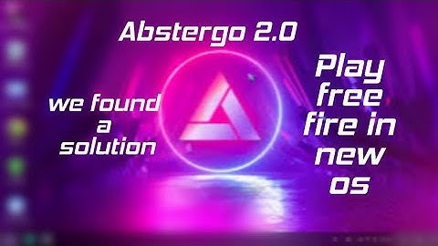 Finally found a new solution to run free fire in low end pc - download abstergo 2.0 os