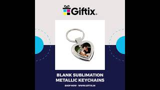 Giftix - Blank Sublimation Metallic Keychains