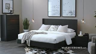 パクノダ Nomad Black 2-Drawer Nightstand | Mathis Home