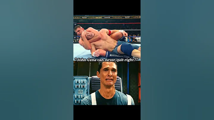 john cena final wwe match💔 cena taps out #shorts #wwe #johncena