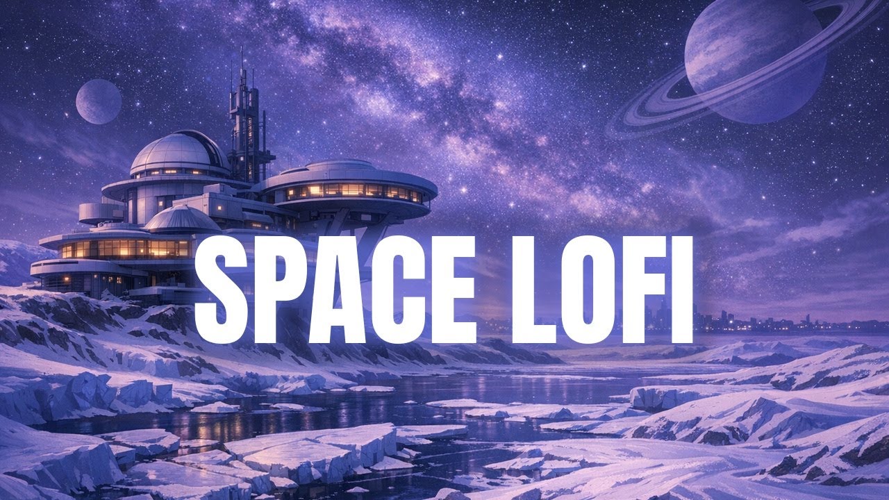 🎧 Peaceful Lofi Music For Focus | ❄️ Space Lofi Live | The Snow Planet
