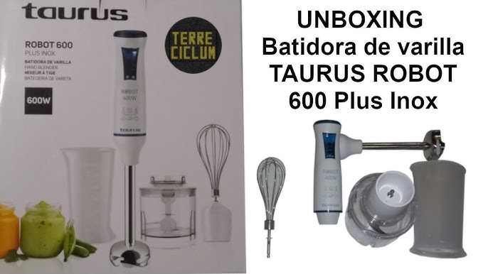 Batidora de brazon sin accesorios parte inferior de acero 750w Taurus