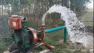 Diesel Engine WaterPump Machine 8hp Pani Wala Diesel Setup ll Sinchai Karne Ka Best Engine Pump Set