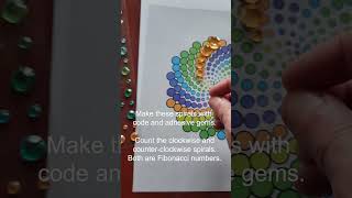 Golden Angle Spirals with Gem Stickers