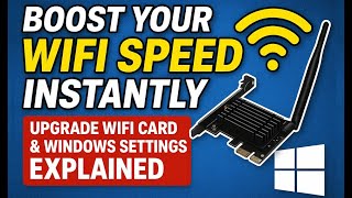 Fix Slow WiFi on Windows | WiFi Speed Boost Tips & Card Settings I Make Your WiFi Super Fast!