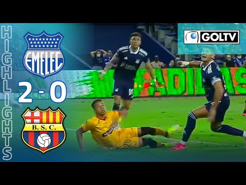 Resumen: Emelec 2 - Barcelona 0
