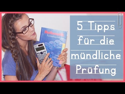 5 Tipps für die mündliche Prüfung- Fit für's Abi! - YouTube