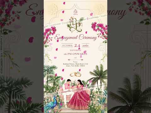 Elegant Engagement Invitation