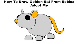 How To Draw Golden Rat From Roblox Adopt Me Step By Step Youtube - how to make roblox rat