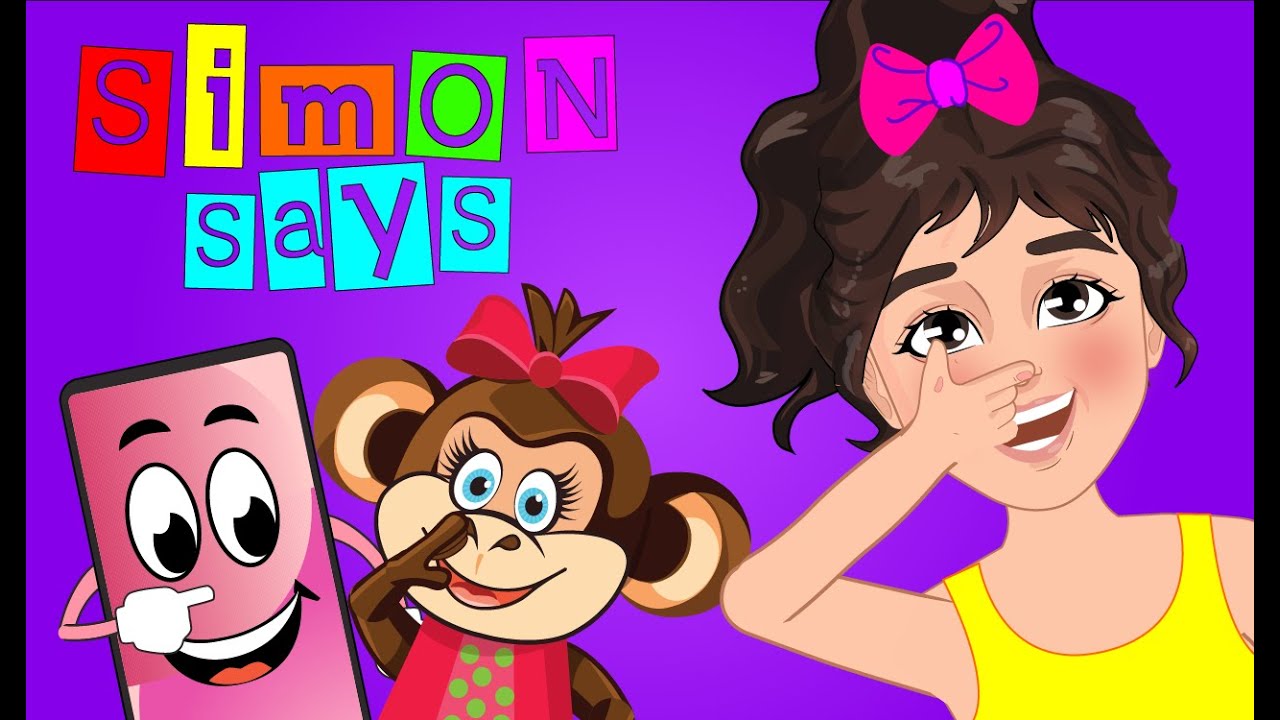 Simon Says, Music Game for Kids, Simon Says Song, Simon Says for Kids