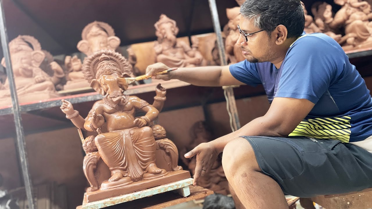 Lalbaugcha Raja | How To Make Eco Friendly Ganesha, 2021 | Making Of Ganesh Murti | Mumbai Ganpati