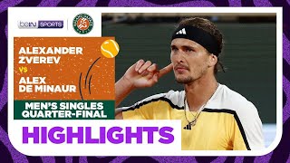 Alexander Zverev vs Alex de Minaur | Roland Garros 2024 Highlights
