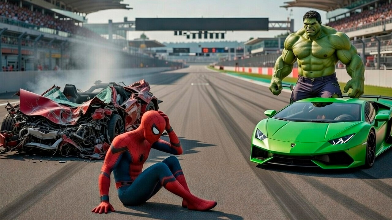 Spiderman Racing 🚗🕷️SPIDER-MAN Wins The Magic Sports cars Racing Championship | Epic ...